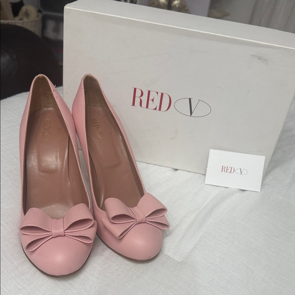 RED Valentino Pink Bow Heels